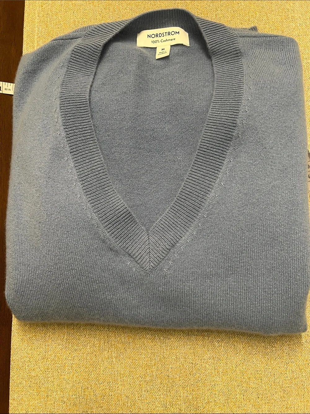 ❤️ Nordstrom Women’s V-Neck Cashmere Sweater in Light Blue